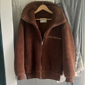 Aritzia Brown Sherpa Jacket